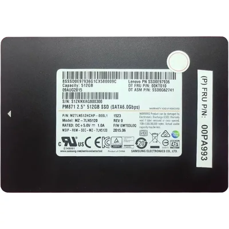 Lenovo 00PA993 | 512GB Triple-Level Cell SATA 6Gb/s 2.5-Inch Solid State Drive — Disques de stockage