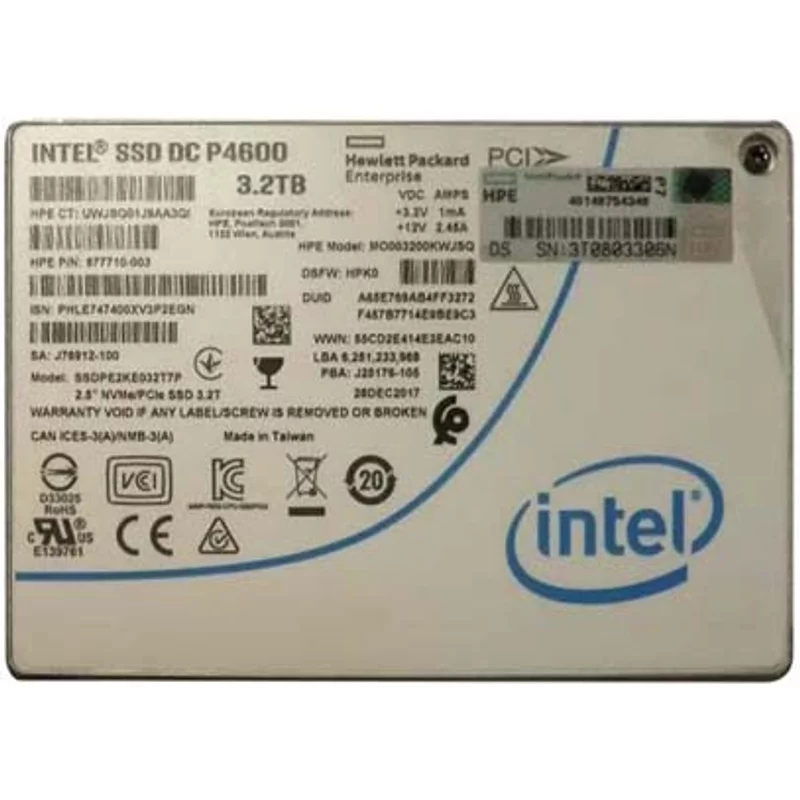 HP MO003200KWJSQ | 3.2TB NVMe x4 Mixed Use U.3 2.5-Inch Solid State Drive — Data Storage Drives