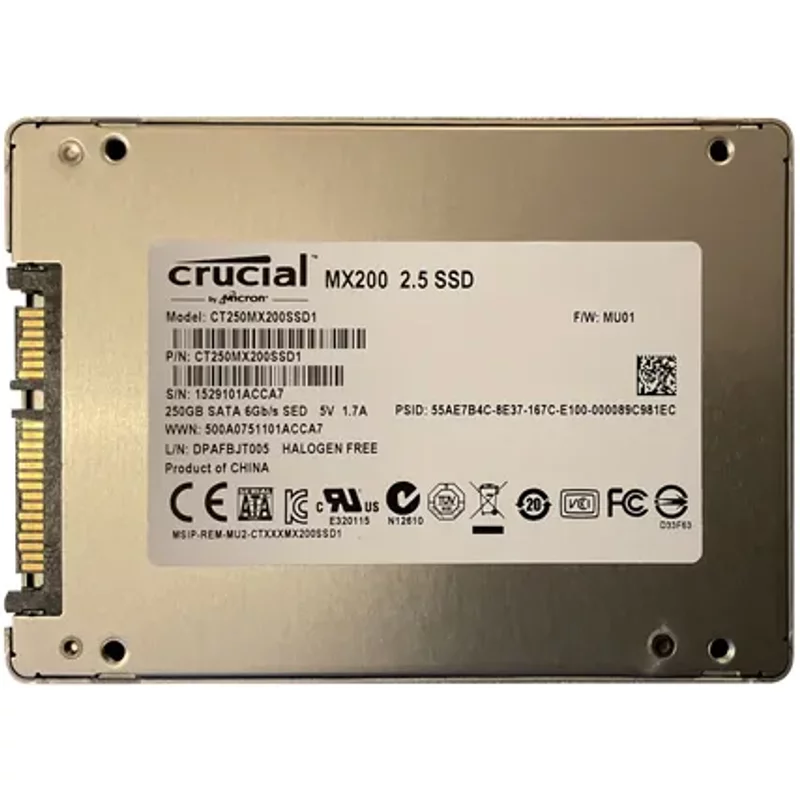 Crucial CT250MX200SSD1 | MX200 250GB Multi-Level Cell SATA 6Gb/s 2.5-Inch Solid State Drive — Disques de stockage