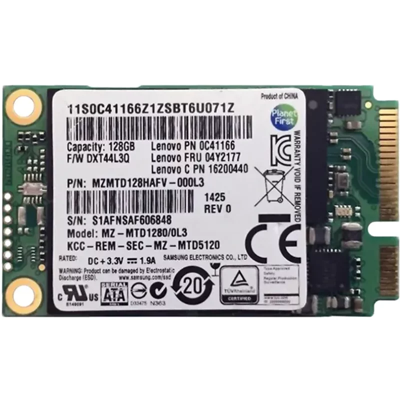 Lenovo 04Y2177 | 128GB Triple-Level Cell Sata 6Gb/s mSATA Solid State Drive