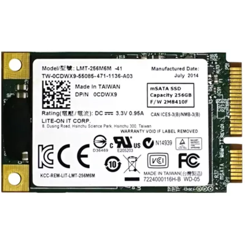 Dell 0CDWX9 | 256GB Multi-Level Cell Sata 6Gb/s mSATA 1.8-Inch Solid State Drive for Alienware Notebooks