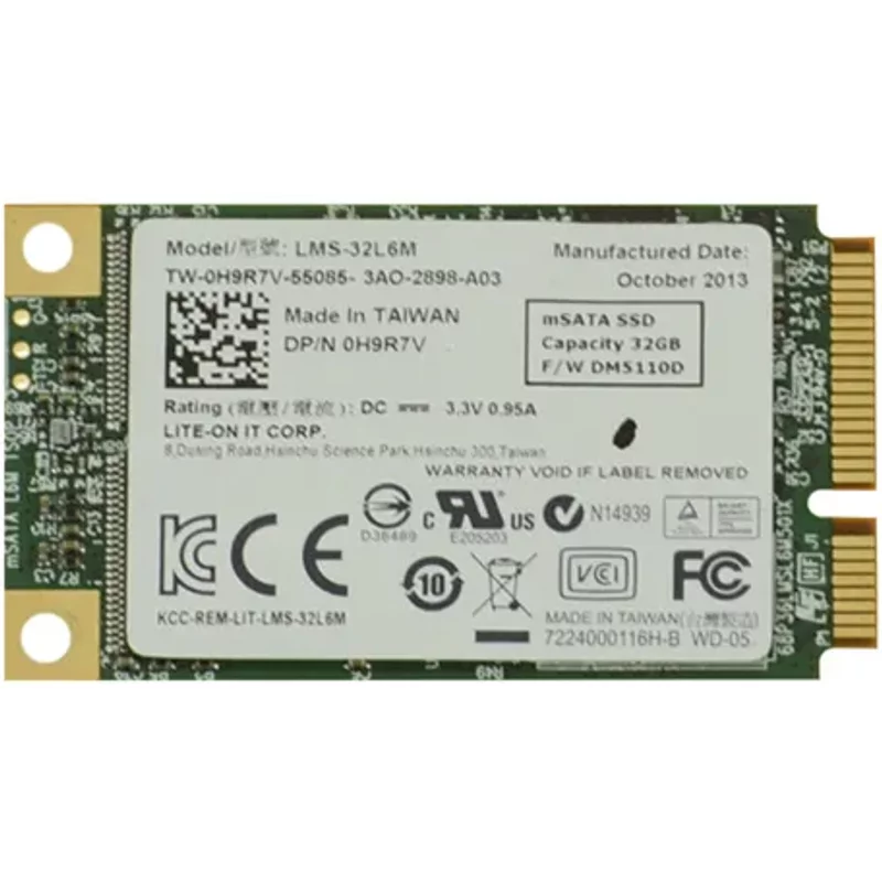 Dell 0H9R7V | 32GB Multi-Level Cell PCI Express mSATA 1.8-Inch Solid State Drive — Disques de stockage