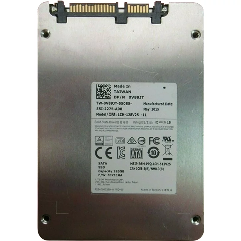 Dell 0V89JT | 128GB Multi-Level Cell SATA 6Gb/s 2.5-Inch Solid State Drive — Disques de stockage
