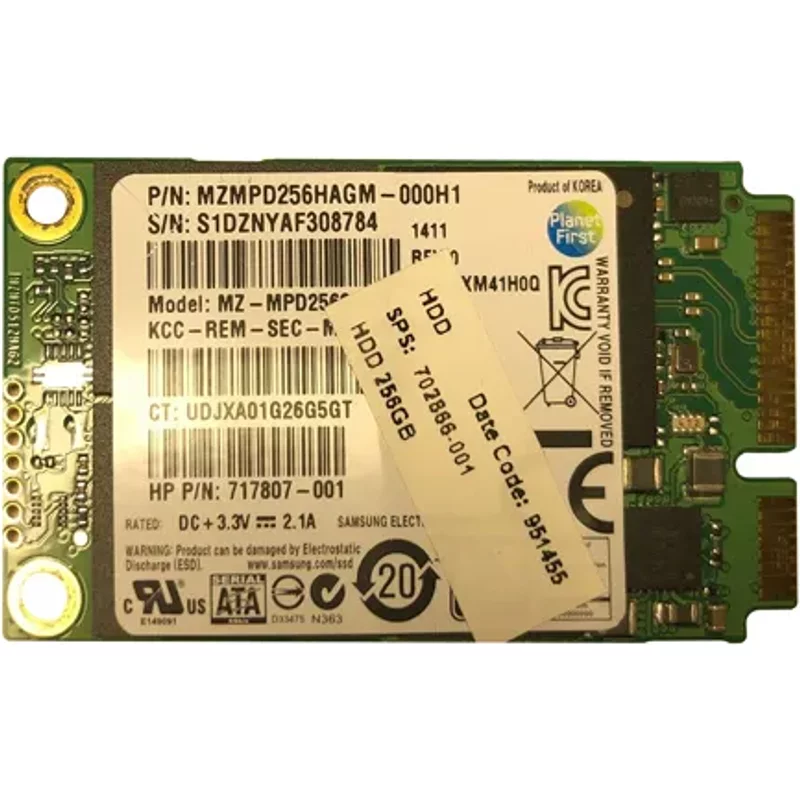 HP 702866-001 | 256GB Multi-Level Cell SATA 6Gb/s mSATA Solid State Drive — Disques de stockage