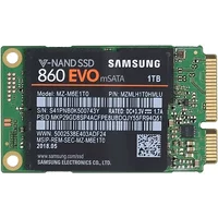 Samsung MZ-M6E1T0 | 860 EVO Series 1TB mSATA 6GB/s Sata 1GB Cache V-Nand 3bit MLC Solid State Drive