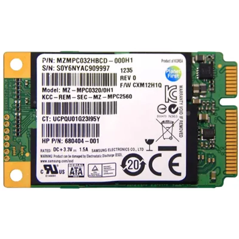 Samsung MZ-MPC0320/0H1 | PM830 Series 32GB Multi-Level Cell SATA 6Gb/s mSATA Solid State Drive — Disques de stockage