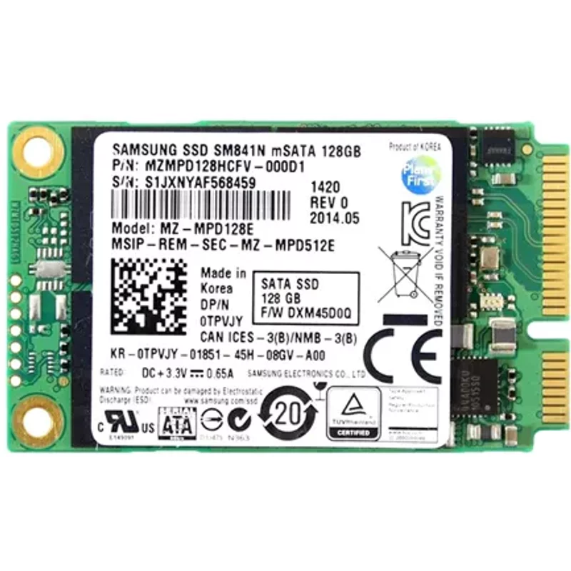 Dell TPVJY | 128GB Multi-Level Cell SATA 6Gb/s mSATA Solid State Drive for Latitude Notebook — Data Storage Drives