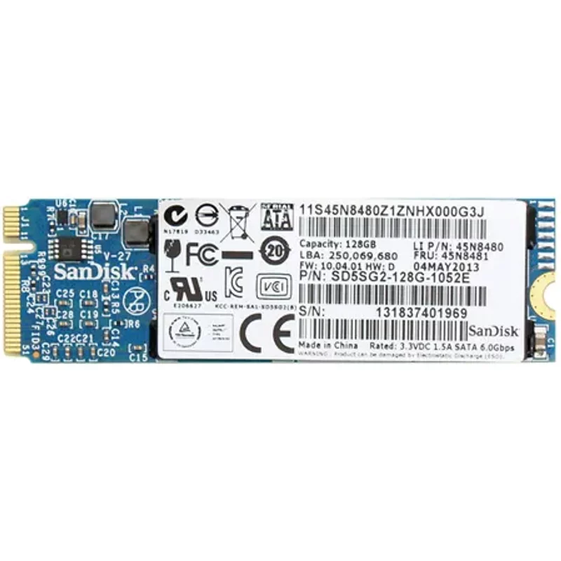 IBM 45N8480 | 128GB Mini PCI Express 1.8-Inch Solid State Drive for ThinkPad X1 Carbon — Disques de stockage