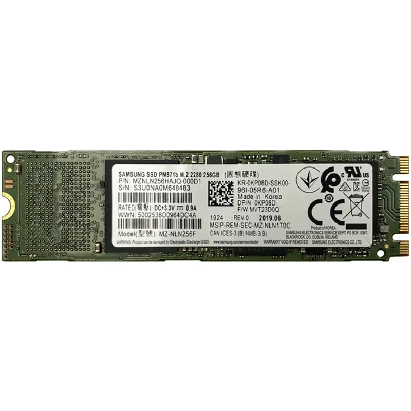 Dell KP08D | 256GB SATA 6Gb/s M.2 2280 Solid State Drive for Latitude Notebook — Data Storage Drives