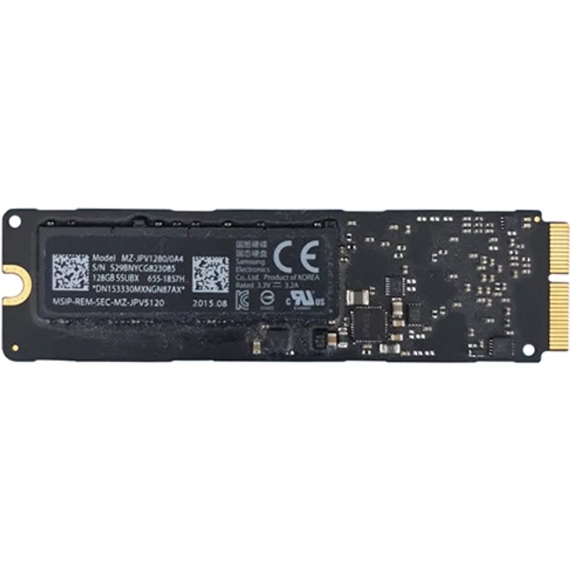 Samsung MZ-JPV1280/0A4 | 128GB Multi-Level-Cell SATA 6Gb/s M.2 22110 Solid State Drive for MacBook — Disques de stockage