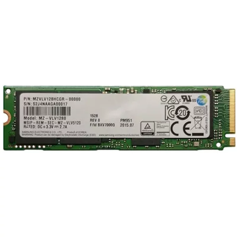 Samsung MZ-VLV1280 | PM951 128GB Triple-Level-Cell PCI Express NVMe 3.0 x4 M.2 Solid State Drive — Disques de stockage