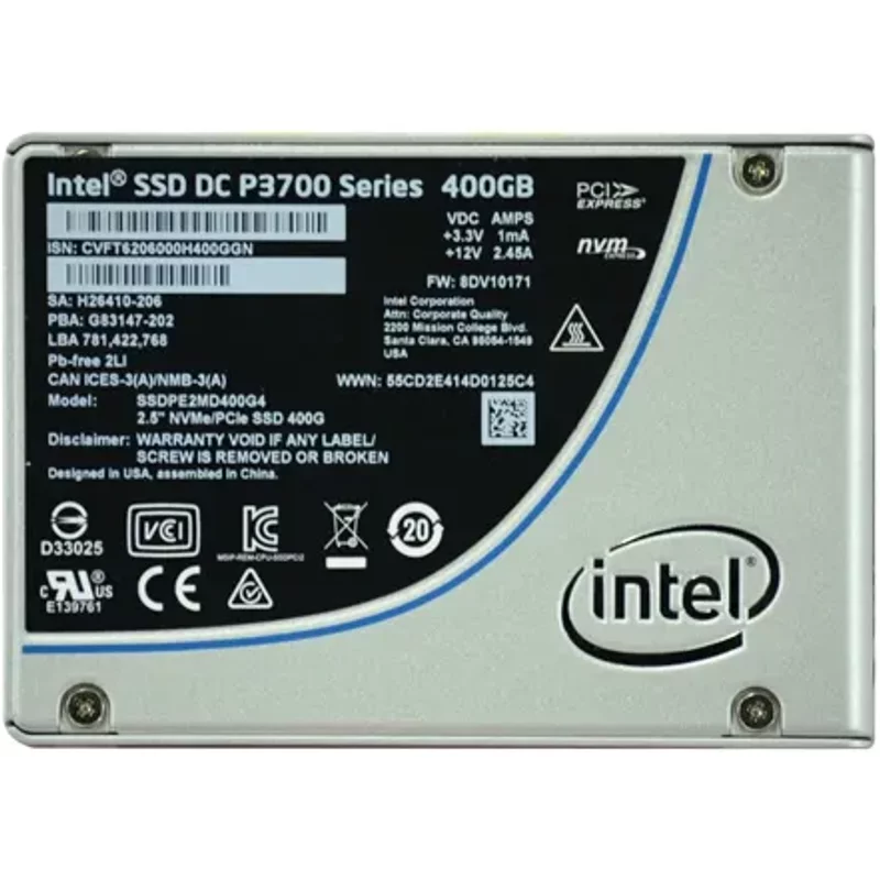 Intel SSDPE2MD400G401 | DC P3700 400GB Multi-Level Cell PCI Express 3.0 x4 U.2 2.5-Inch Solid State Drive — Disques de stockage