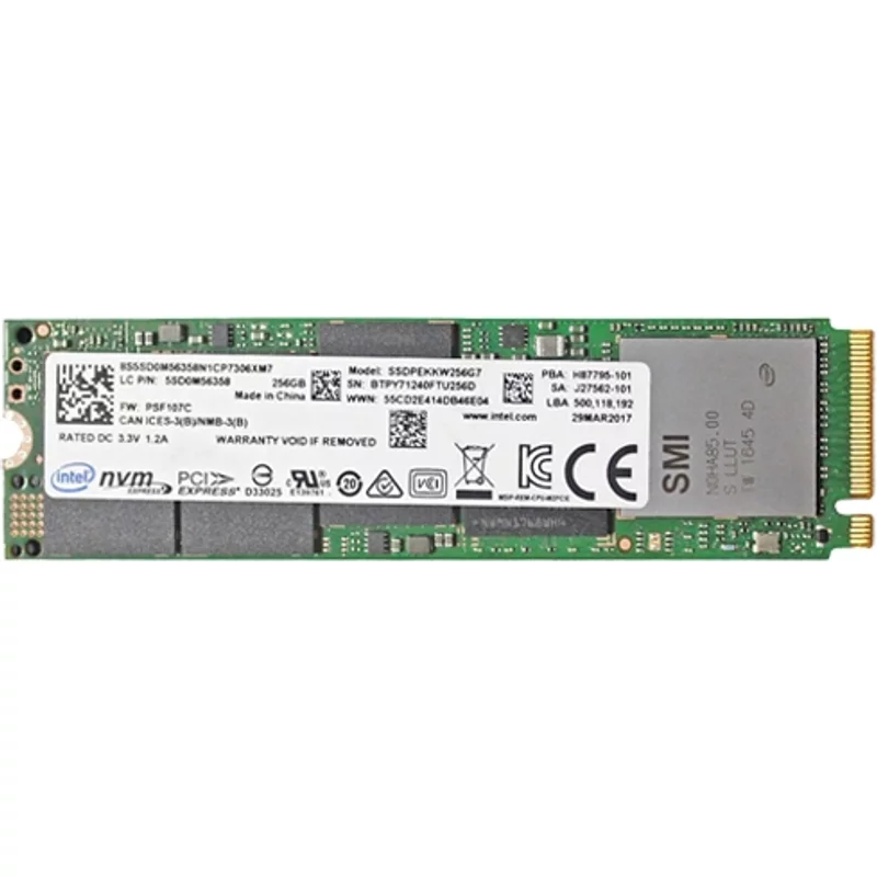 Intel SSDPEKKW256G7X1 | 600p 256GB Triple-Level Cell PCI Express 3.0 x4 NVMe M.2 2280 Solid State Drive — Data Storage Drives