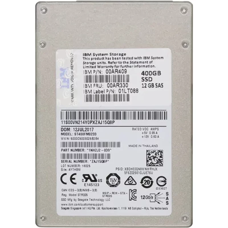 IBM 00AR409 | 400GB SAS 12Gb/s 2.5-Inch Solid State Drive