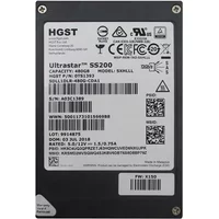 Hgst 0TS1393 | Ultrastar DC SS200 Series 480GB Multi-Level Cell SAS 12Gb/s (TCG) 2.5-Inch Solid State Drive