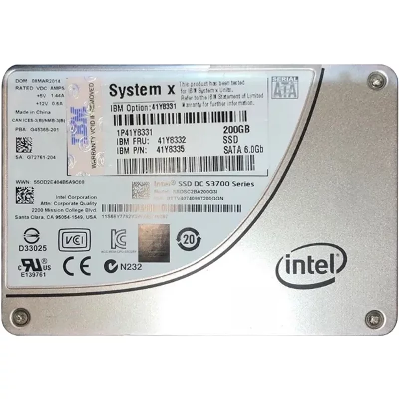 IBM 41Y8331 | 200GB Multi-Level Cell Sata 6Gb/s Hot Swappable 2.5-Inch Solid State Drive