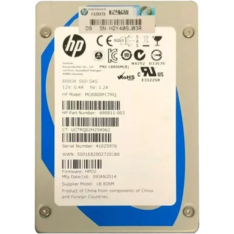 HP 690811-003 | 800GB SAS 6Gb/s 2.5-Inch Solid State Drive — Disques de stockage