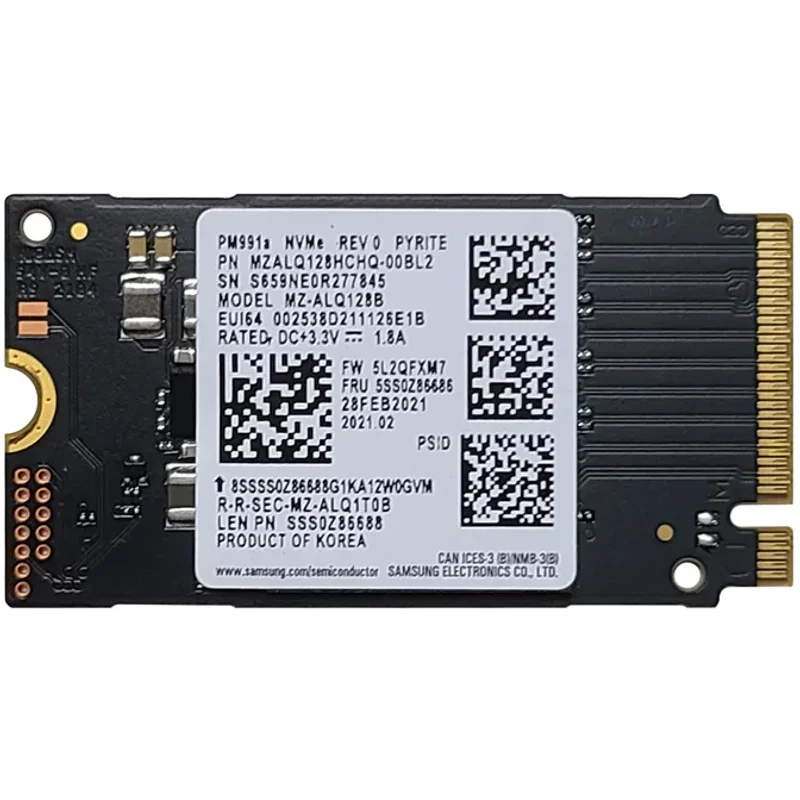 Lenovo 5SS0Z86686 | PM991A 128GB PCI Express 3.0 x4 M.2 2242 Solid State Drive — Disques de stockage