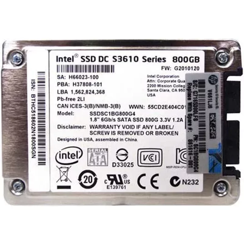 HP 861616-001 | 1.6TB 12Gb/s SAS MLC 2.5-inch Solid State Drive
