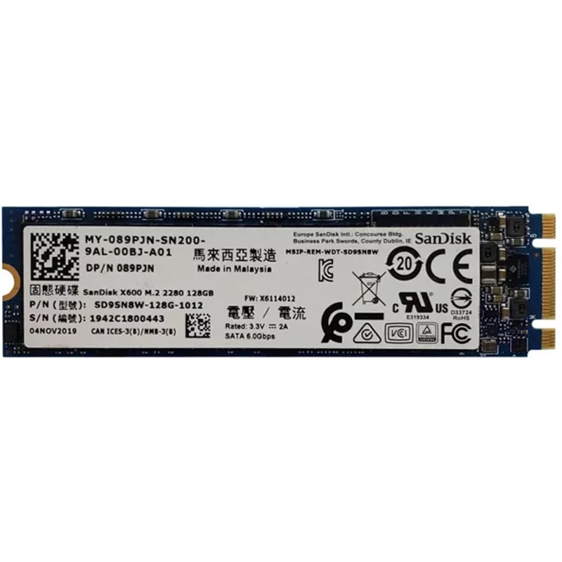 Dell 89PJN | 128GB SATA 6Gb/s M.2 2280 Solid State Drive — Disques de stockage
