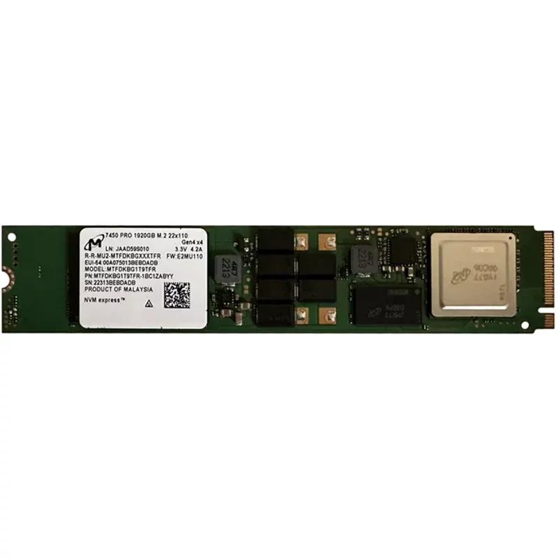Micron MTFDKBG1T9TFR | 1.92TB PCI Express NVMe M.2 Solid State Drive — Data Storage Drives