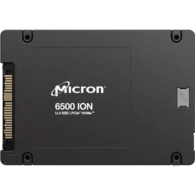 Micron MTFDKCC30T7TGR-1BK1JABYY | 6500 ION 30.72TB Triple-Level Cell PCI Express NVMe 4.0 x4 U.3 2.5-Inch Solid State Drive — Data Storage Drives