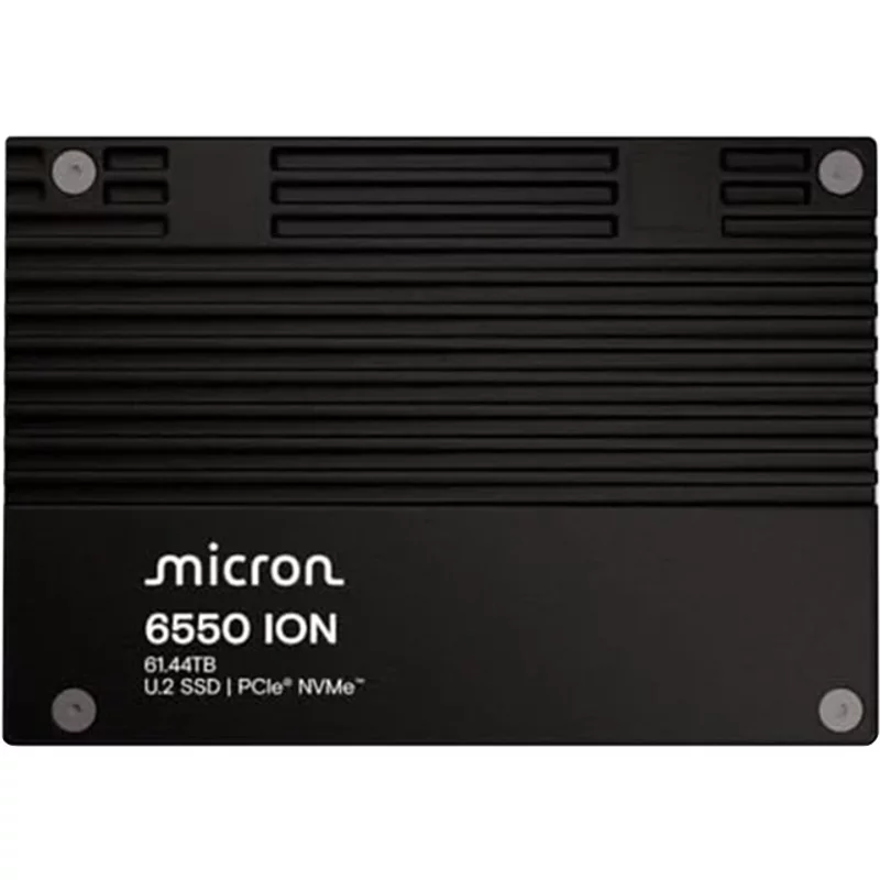 Micron MTFDLAL61T4THL-1BK1DFCYYR | 6550 ION 61.44TB PCI Express 5.0 x4 NVMe U.2 Enterprise Solid State Drive — Disques de stockage