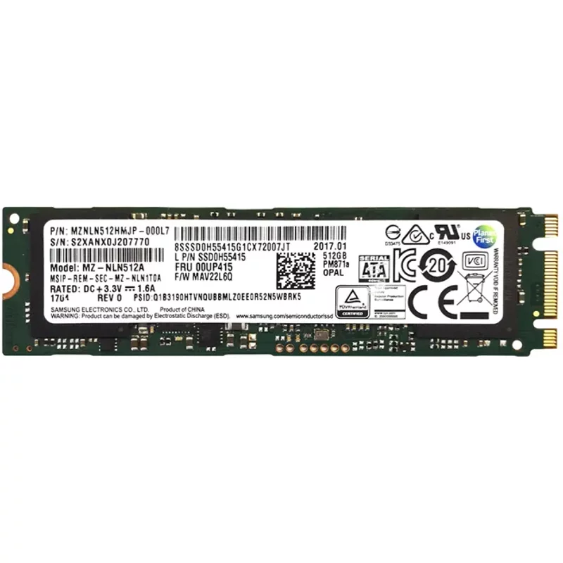 Lenovo SSD0H55415 | 512GB SATA 6GB/s M.2 2280 Internal Solid State Drive — Disques de stockage