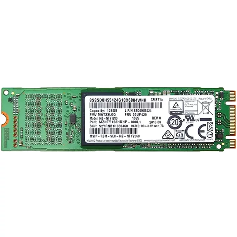 Samsung SSD0H55424 | 128GB TLC SATA 6GB/s M.2 2280 Internal Solid State Drive — Disques de stockage