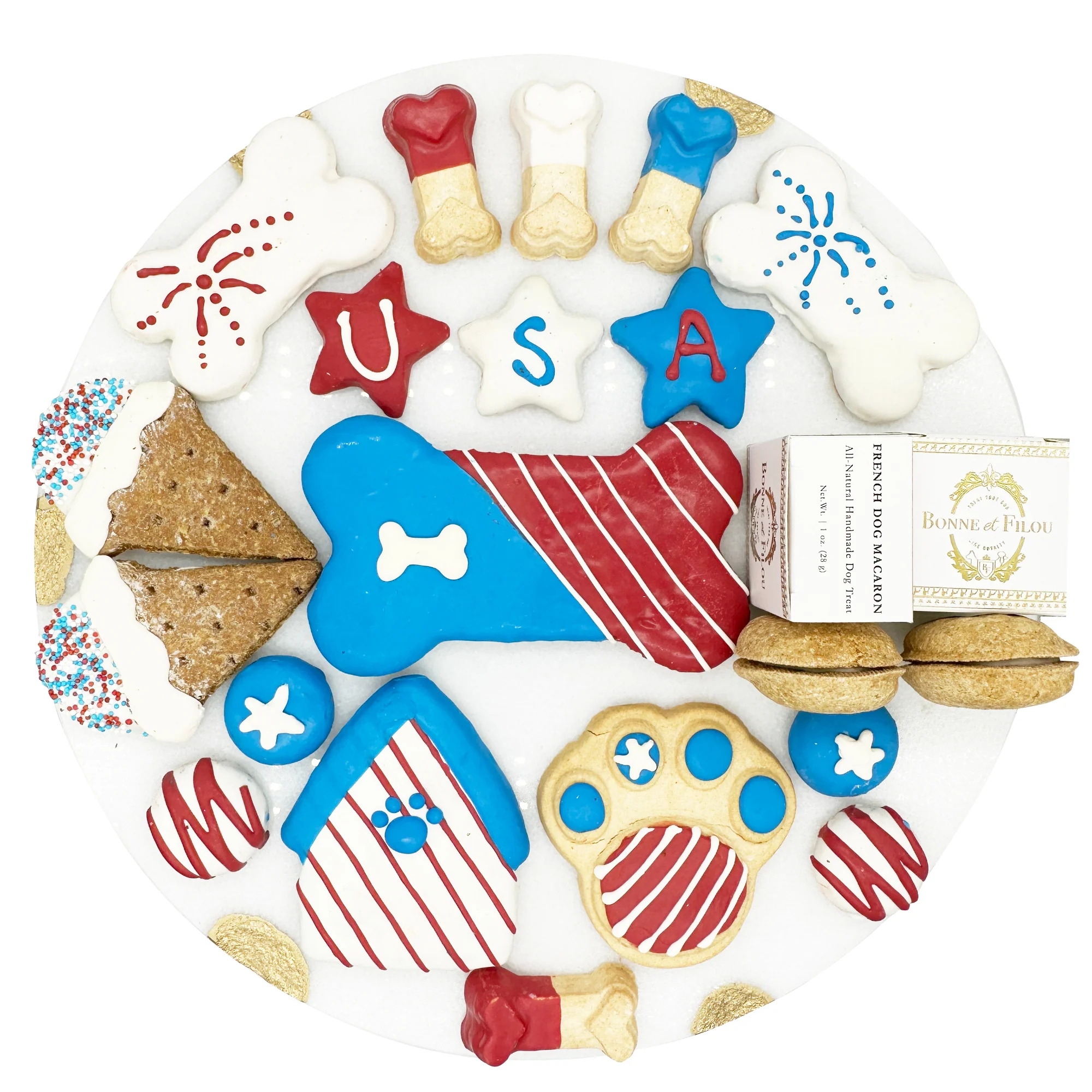 USA Themed Dog Treats Gift Box — Dog Toys