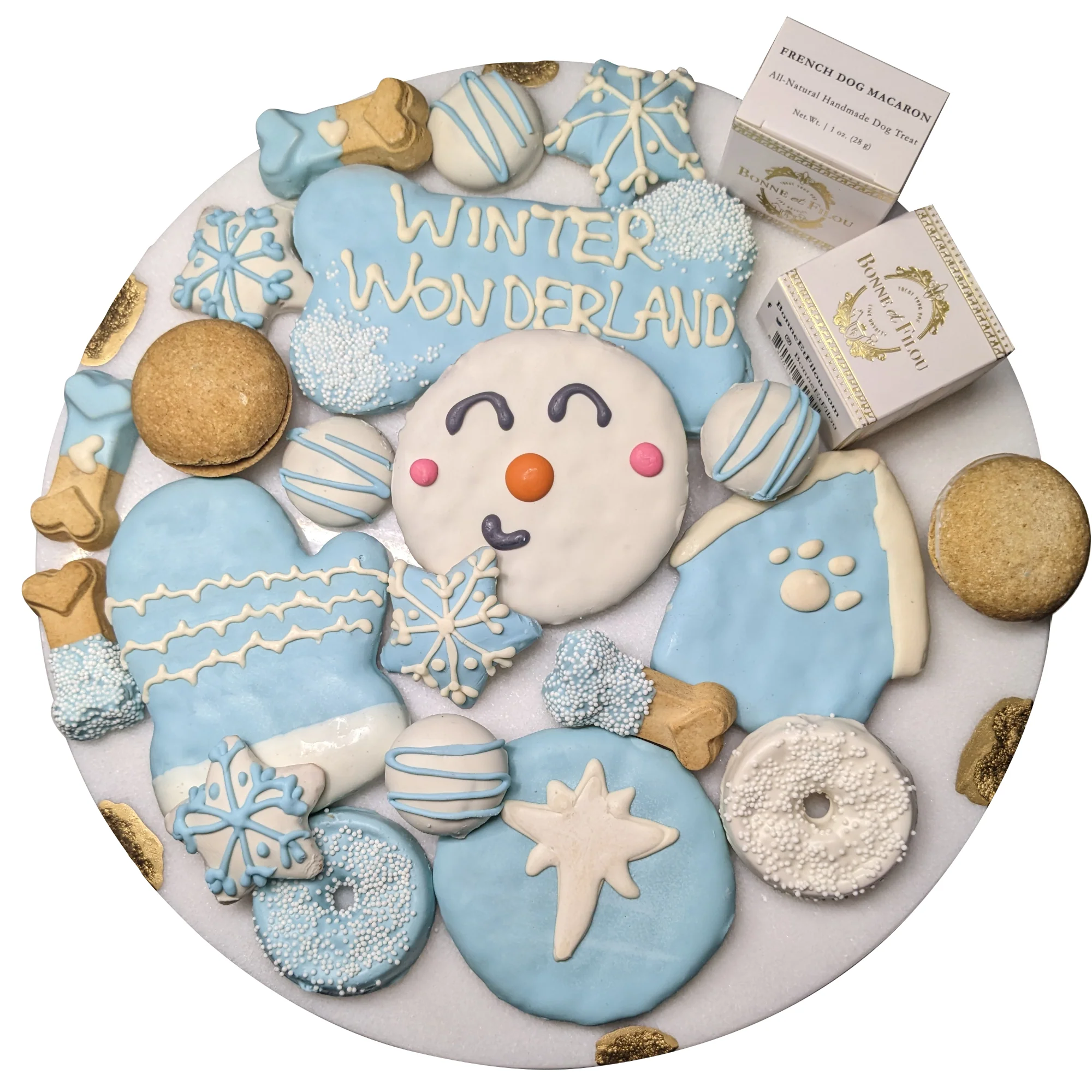 Coffret Cadeau Friandises Pour Chiens Thème Hiver Bonne et Filou — Jouets pour chiens