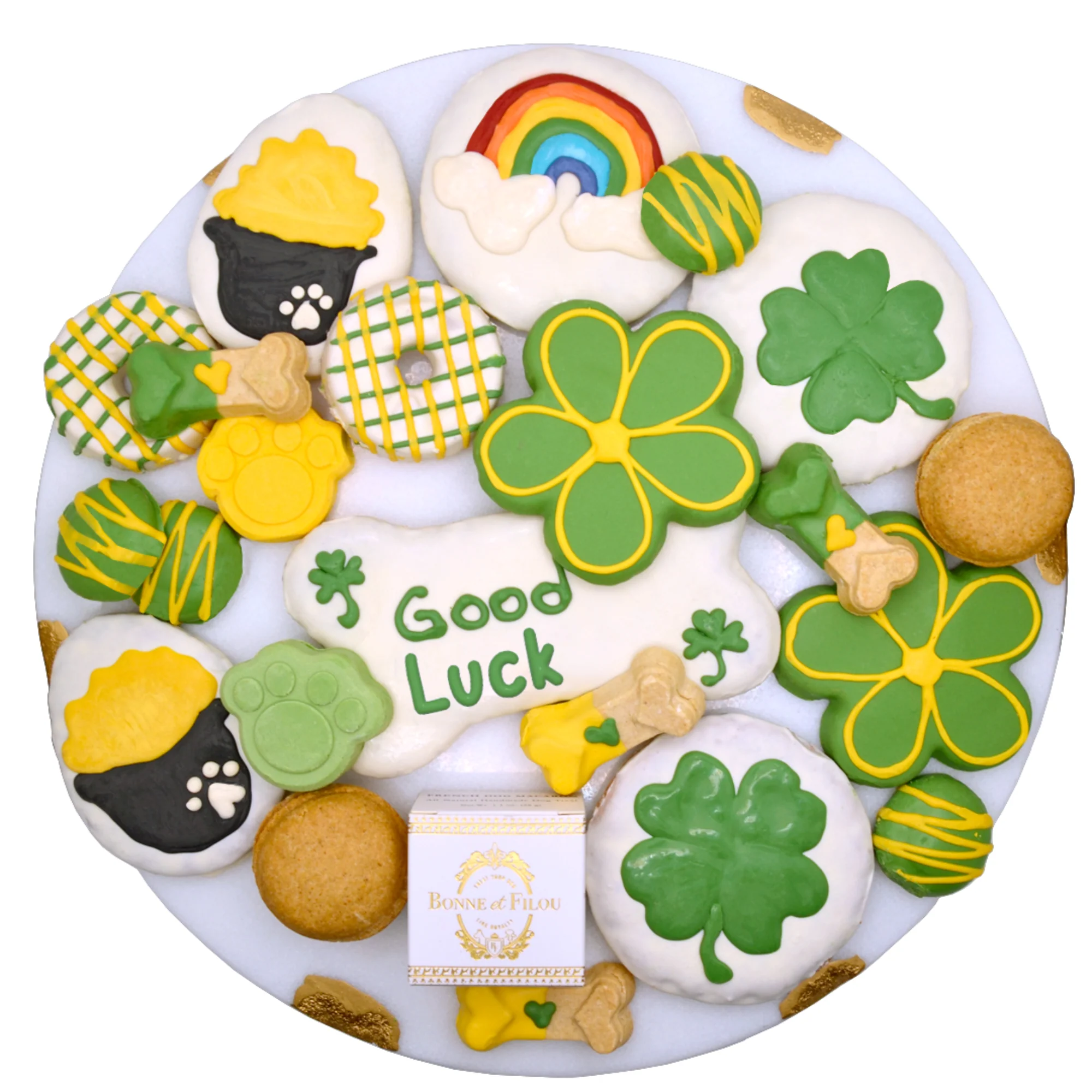 Good Luck Themed Dog Treats Gift Box — Dog Toys