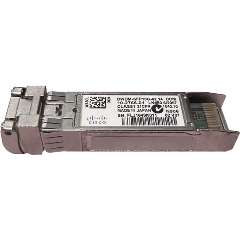 Cisco DWDM-SFP10G-42.14 | 10Gb/s 10GBase-DWDM Single-Mode Fibre 1542.14nm 80km Duplex LC Connectors SFP+ Transceiver Module — Networking Equipment