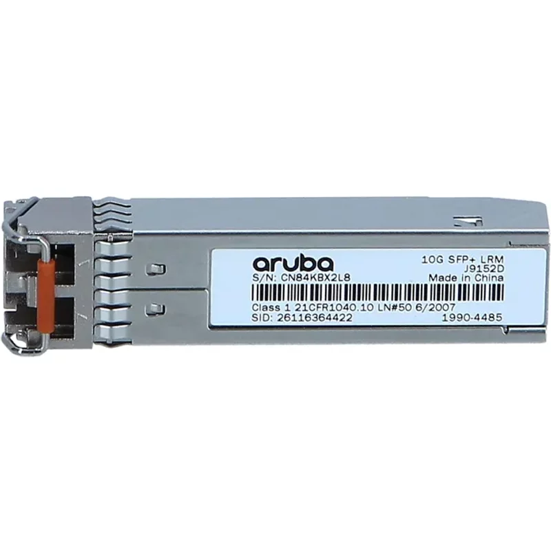 HP J9152D | Aruba X132 10Gb/s 10GBase-LRM Multi-Mode Fibre 1310nm 220m Duplex LC Connector SFP+ Transceiver Module — Équipement réseau