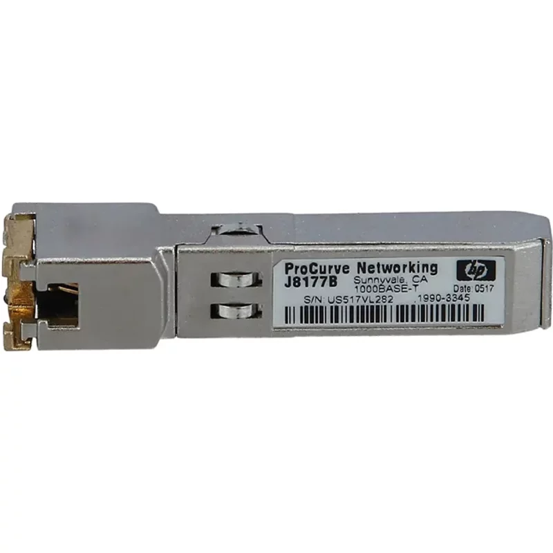 HP J8177B#ABA | Aruba X121 1Gb/s 1000Base-T Copper Mode 100m RJ-45 Connector SFP (mini-GBIC) Transceiver Module — Networking Equipment