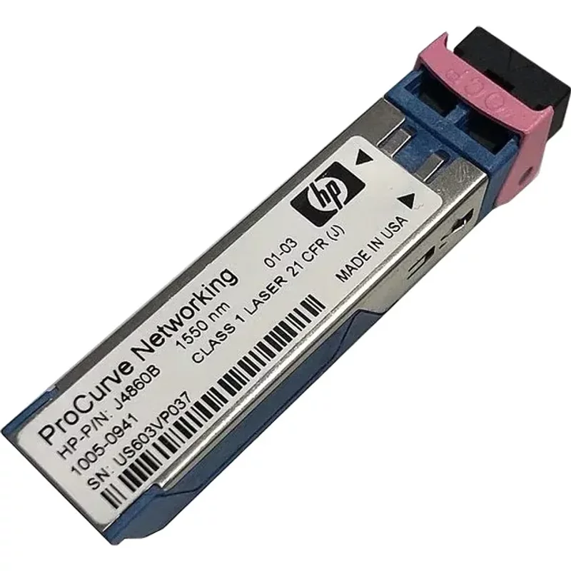 HP J4860B | ProCurve X121 1Gb/s 1000Base-LH Single-Mode Fibre 1550nm 70km Duplex LC Connector SFP (mini-GBIC) Transceiver Module — Équipement réseau