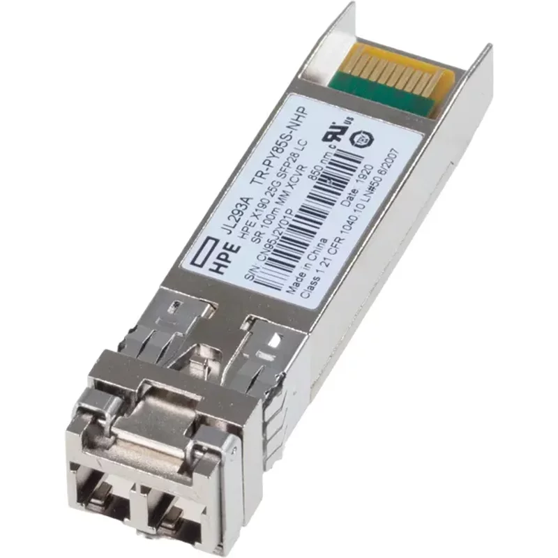 HP JL293-61001 | X190 25Gb/s 25GBase-SR Multi-Mode Fibre 850nm 100m Duplex LC Connector SFP28 Transceiver Module — Équipement réseau