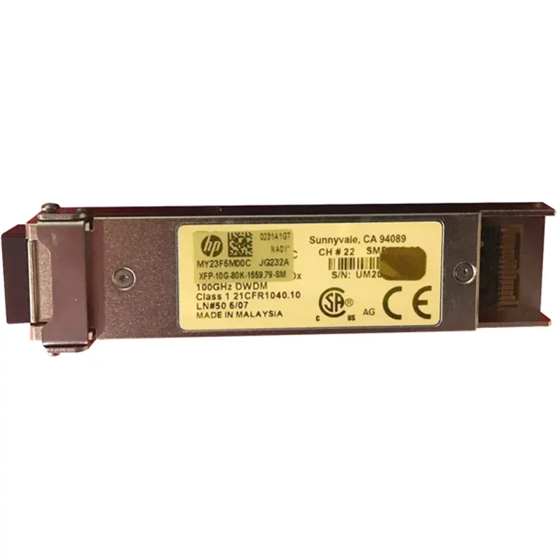 HP JG232A | ProCurve X180 10Gb/s 10GBase-DWDM Single-Mode Fibre 1559.79nm 80km LC Connector XFP Transceiver Module — Équipement réseau