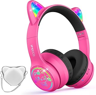iFecco Kids Wireless Headphones with Mic & Case — Wireless Earbuds