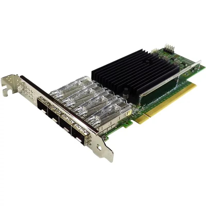 Intel E810XXVDA4LG1P5 | 4-Ports 25 Gigabit SFP28 PCI Express 4.0 x16 Ethernet Network Adapter — Équipement réseau