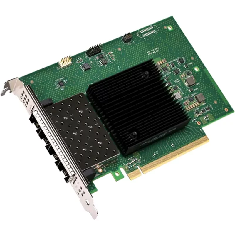Intel E810-XXVDA4TG1 | 4-Ports 10/25GBase-X SFP28 PCI Express 4.0 x16 Full Height Ethernet Network Adapter — Équipement réseau