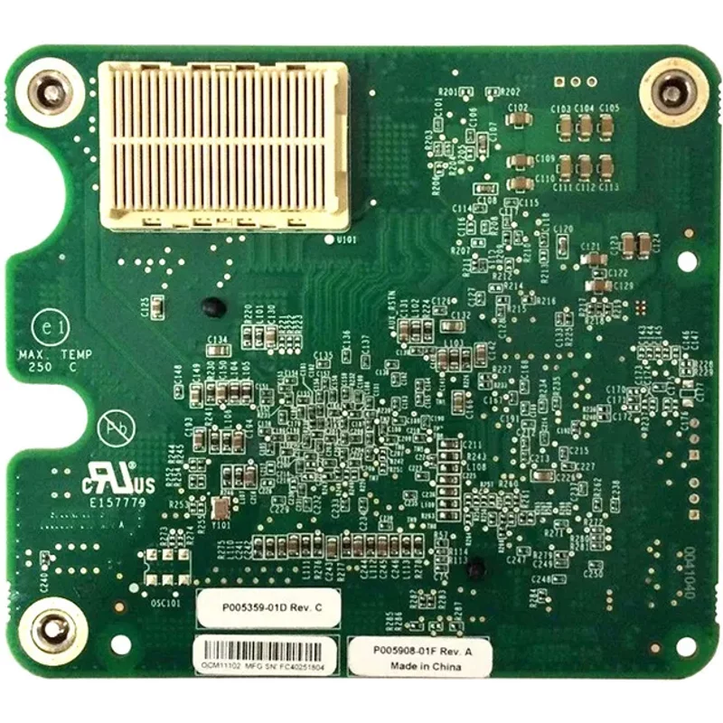HP P005359-01D | FlexFabric NC553M 2-Ports 10Gb/s PCI-Express Gigabit Ethernet Mezzanine Server Network Adapter Card for ProLiant — Équipement réseau