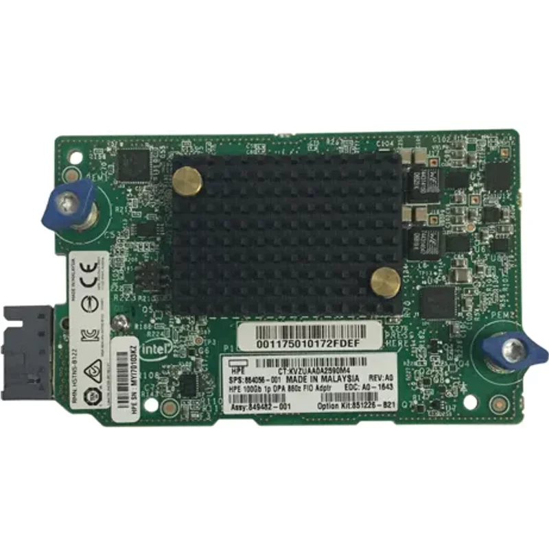HP 849482-002 | 1 x Port 100Gb/s Omni-Path Architecture 860Z PCI-E 3.0 x 4 FIO Network Adapter — Équipement réseau