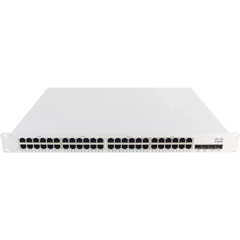 Cisco MS210-48LP | Meraki 48-Ports PoE Cloud Managed Stackable Gigabit Switch — Networking Equipment