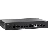 Cisco SG300-10SFP | Small Business SG300 Series 8 x SFP Ports 1000Base-T + 2 x Combo Gigabit mini-Gbic Ports Layer 3 Managed 1U Rack-Mountable Gigabit Ethernet Network Switch