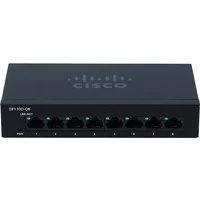 Cisco SF110D-08 | Small Business PoE RJ-45 8-Port X 10/100Base-TX Unmanaged Wall-Mountable Fast Ethernet Desktop Switch — Networking Equipment