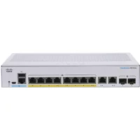Cisco CBS350-8P-E-2G-NA | Business 350 Series 8 x RJ-45 Ports PoE+ 10/100/1000Base-T 2 x Combo SFP Ports Layer 3 Managed Rack-mountable Gigabit Ethernet Network Switch