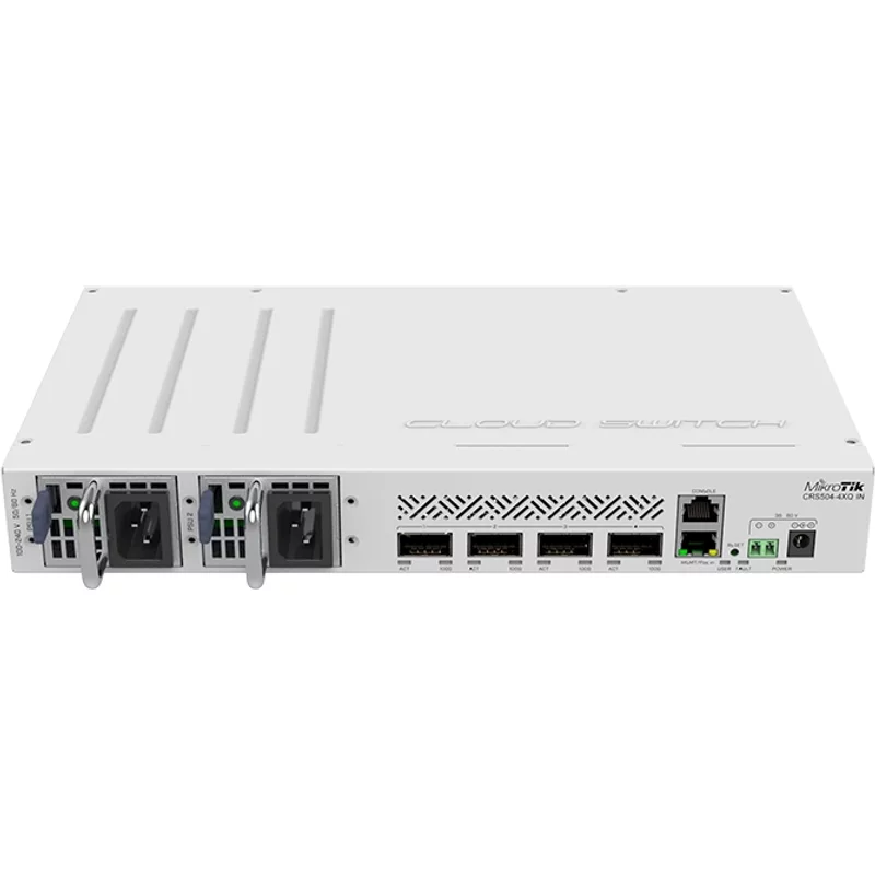 Mikrotik CRS504-4XQ-IN | 4-Ports 100GbE QSFP28 Cloud Router Switch — Networking Equipment