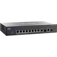 Cisco SF302-08 | Small Business 300 Series 8 x Ports 10/100Base-TX + 2 x Combo SFP (mini-Gbic) Layer 3 Managed 1U Rack-mountable Fast Ethernet Netwok Switch