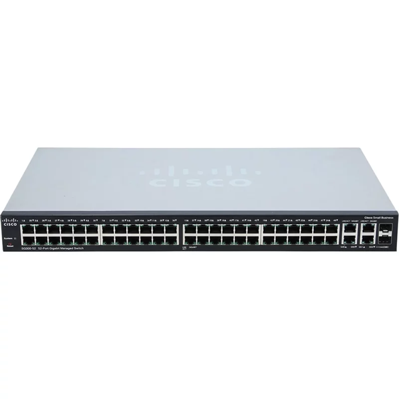Cisco SG300-52= | Small Business 300 50 x Port 1Gb RJ-45 2 x Port 1Gb Combo Switch — Networking Equipment